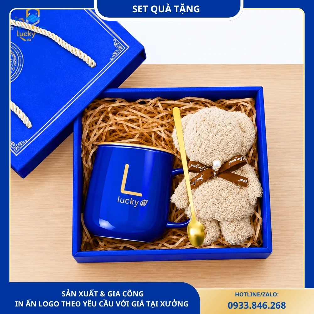 Set Quà Tặng Cốc Sứ Và Khăn Mặt