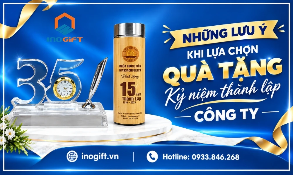 Những lưu ý khi lựa chọn quà tặng kỷ niệm thành lập công ty