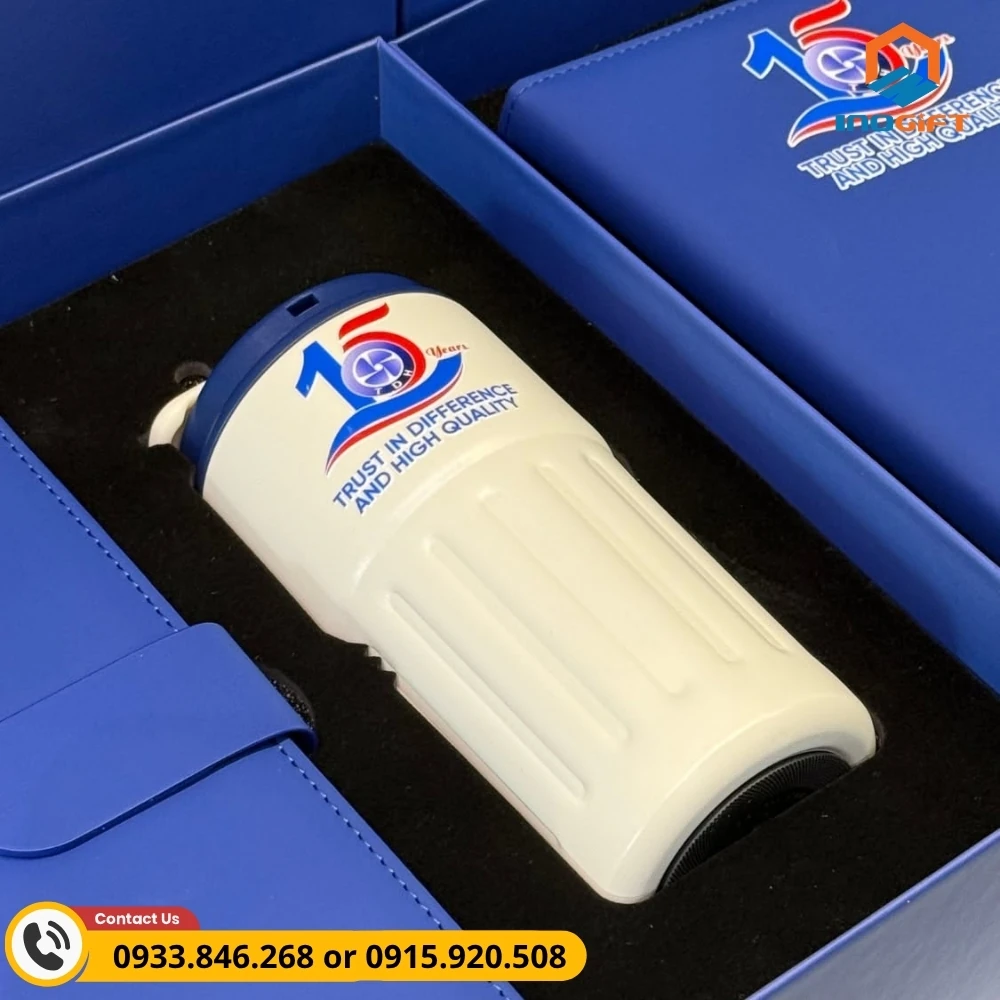 Set cốc giữ nhiệt và sổ kỷ niệm 15 năm thành lập công ty