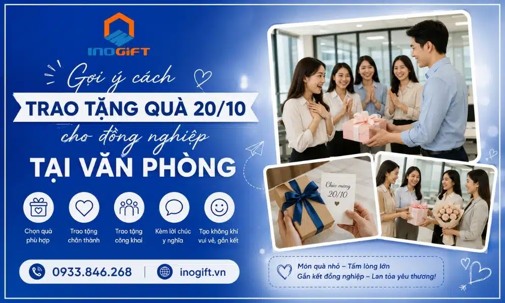 Gợi ý cách trao tặng quà 20-10 cho đồng nghiệp nữ tại văn phòng