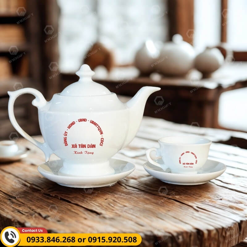 Bộ ấm chén chia tay công chức cao cấp