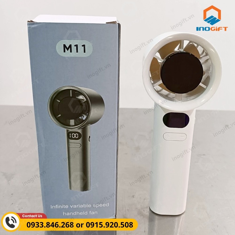 Quạt hiển thị nhiệt độ nút ngang cao cấp