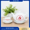 Bộ ấm chén Bát Tràng kỷ niệm thành lập Đảng