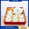 Bộ ấm chén Bưởi Lửa in logo Nicotex Fly