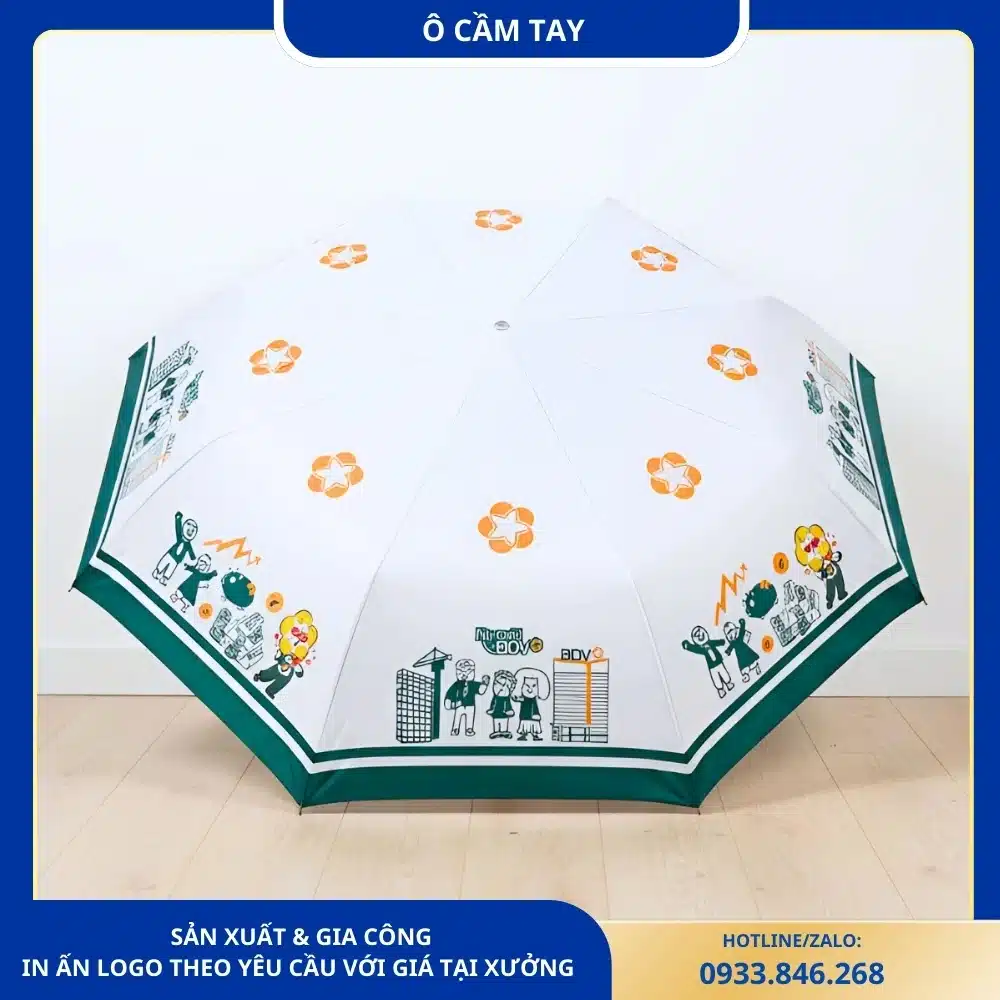 Ô cầm tay in logo BIDV với thiết kế tiện dụng và bền đẹp