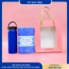 Set quà gồm bình quai xách 530ml và khăn lau đầu tiện dụng