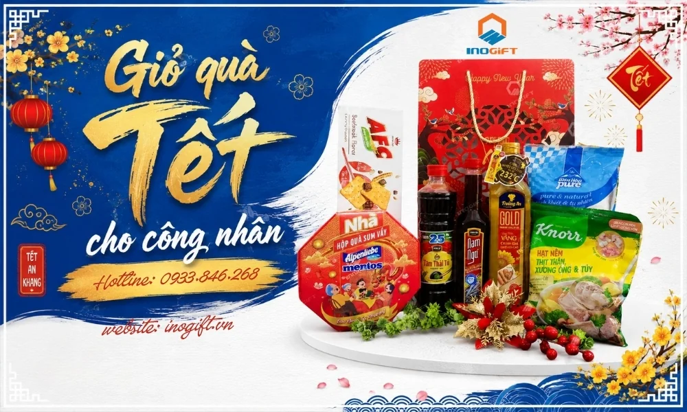Giỏ quà Tết thiết thực dành tặng công nhân dịp cuối năm