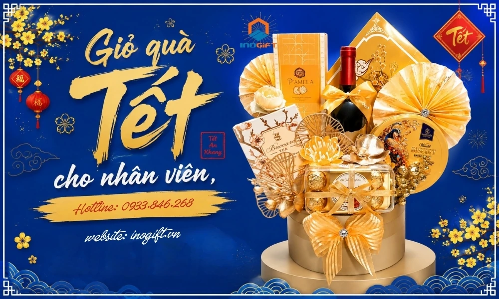 Giỏ quà Tết dành tặng nhân viên dịp năm mới