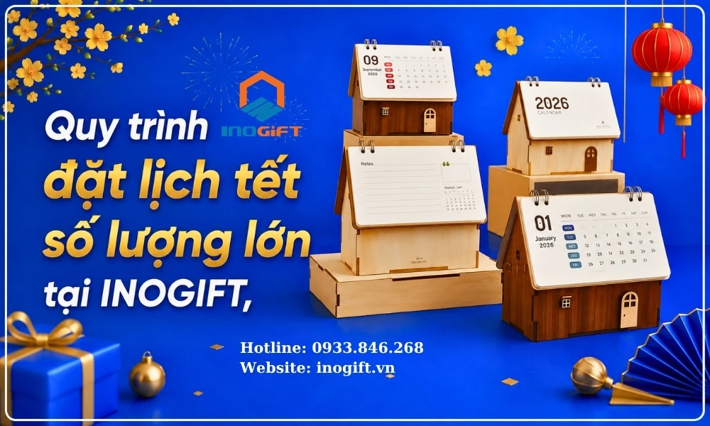 Quy trình đặt lịch Tết số lượng lớn tại InoGift