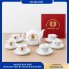 Bộ ấm chén hoa sen đại hội công đoàn bệnh viện